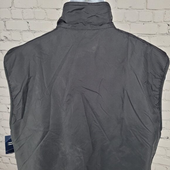 NWT Port Authority Black Soft Shell Water Wind Resistant Fleece Lined Zip Vest L - Picture 9 of 16